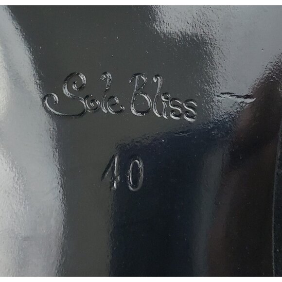 Sole Bliss Mercy Black Suede Comfort Heels Wide Fit Bunion Friendly EU 40 US 10 - Picture 7 of 11